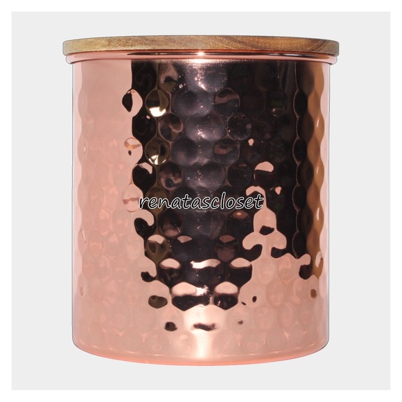 Uncommon James 2pc Hammered Copper Canister Set NWT/NIB - Picture 9 of 14